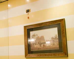 parete a righe a smalto