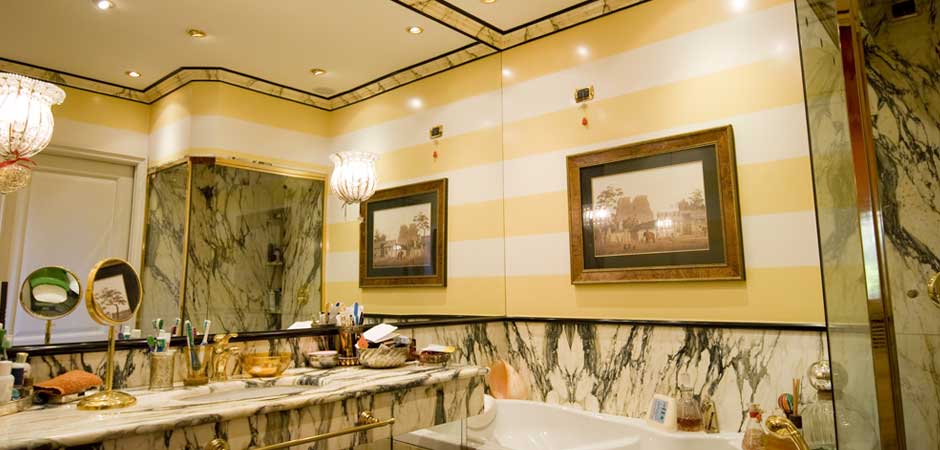 parete a righe a smalto