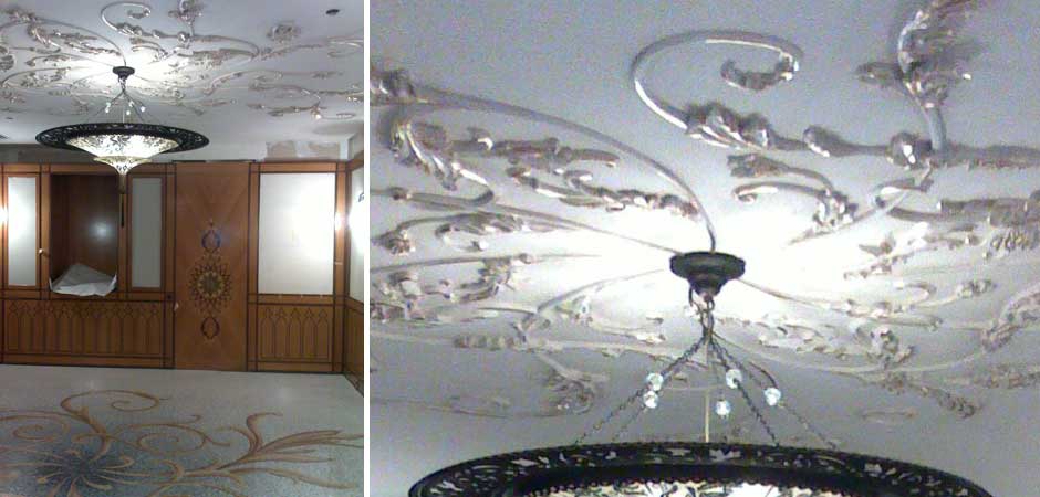 casa privata al cairo: decorazioni in gesso a disegno - Mattavelli