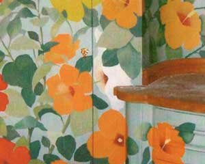 dipinto pareti con ibiscus - Mattavelli